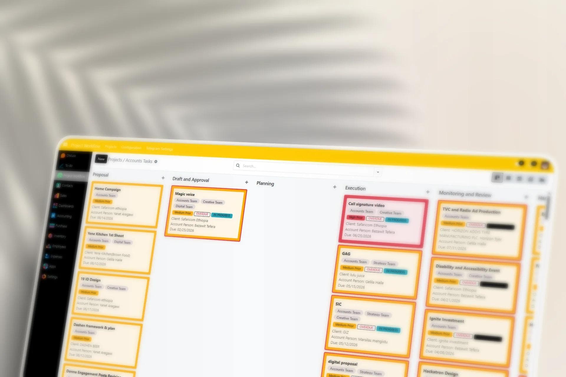 Custom Agency ERP & Workflow Management System