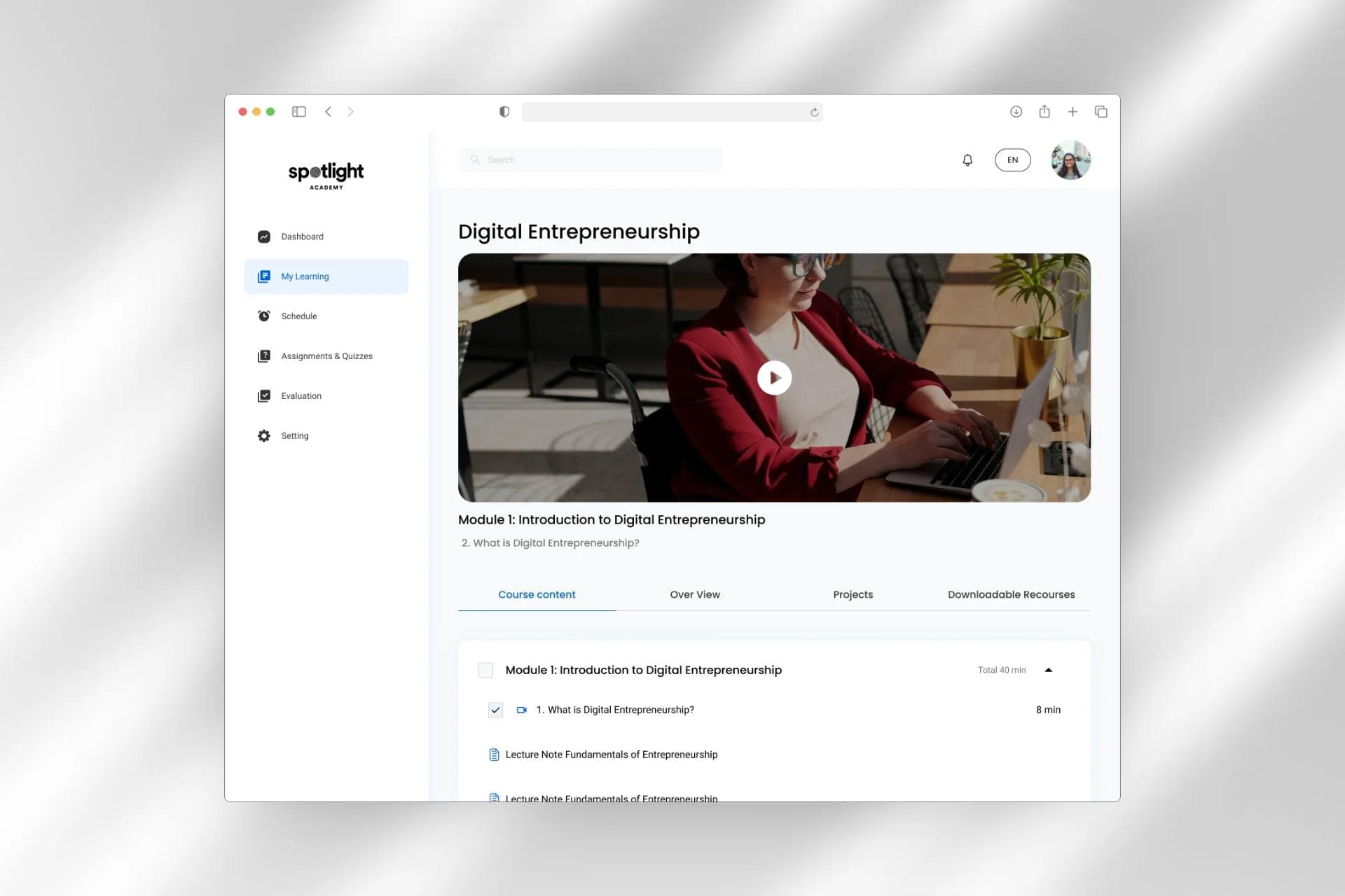 Learning Management System & Digital Education Platform