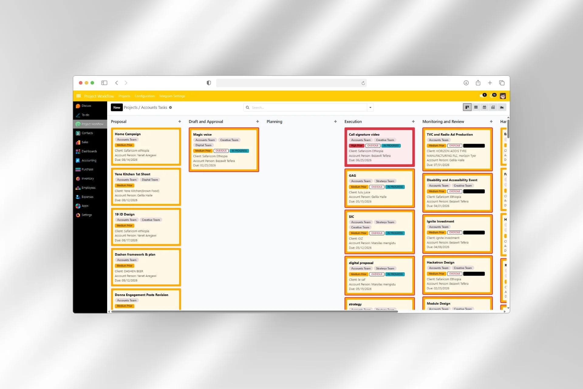 Spotlight Communications & Marketing ERP